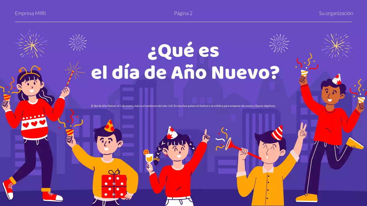 Presentación de la celebración del Año Nuevo