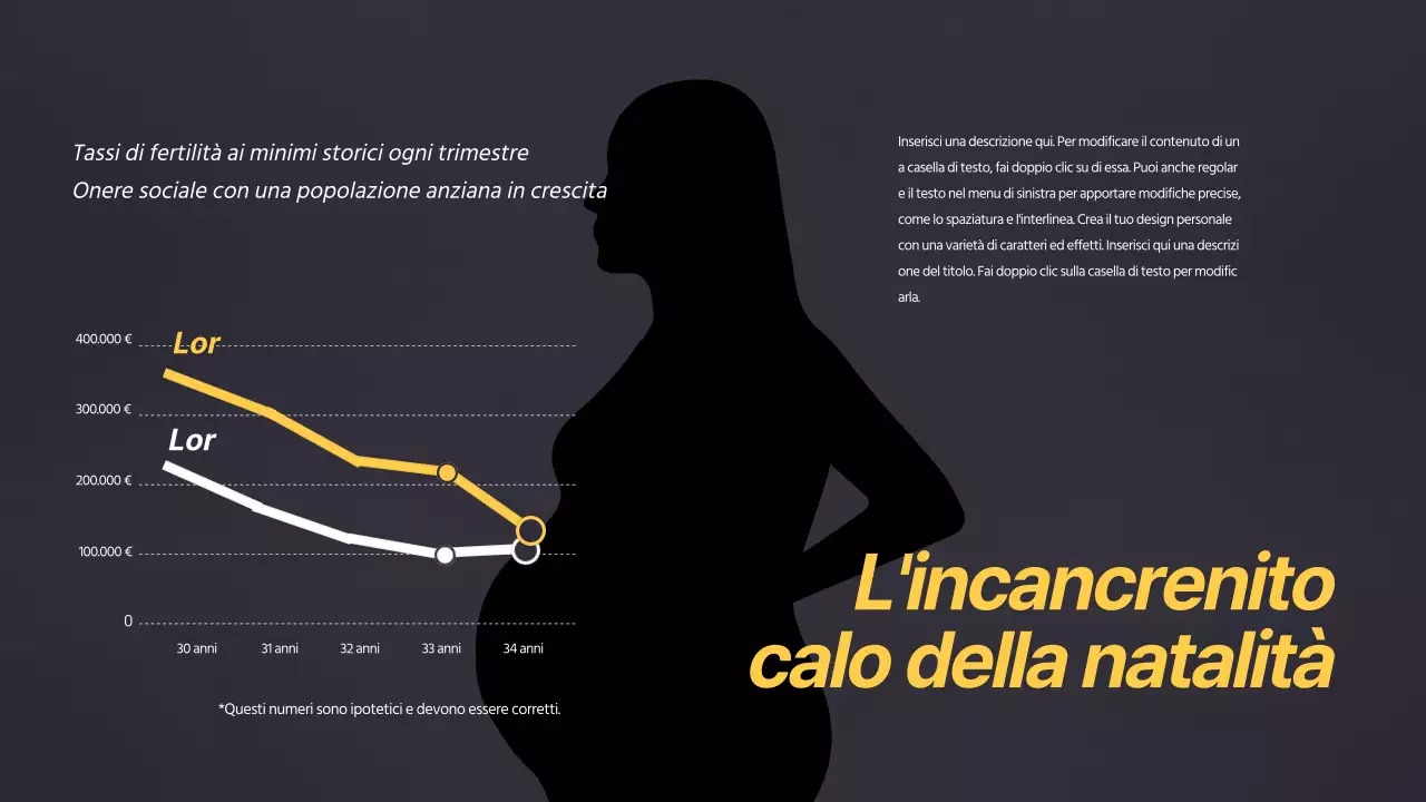 Grafico concettuale pulito nero e giallo