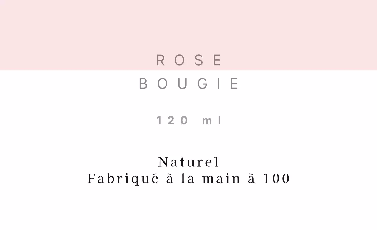 Bougie à la rose