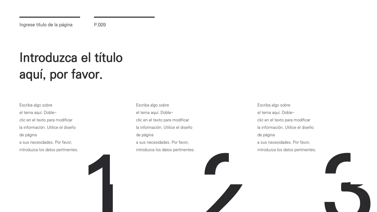 Una presentación chic