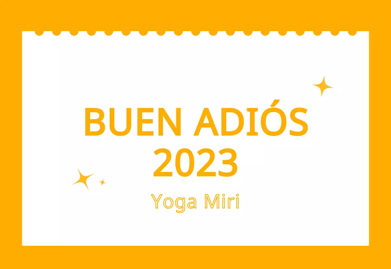 Calendarios naranjas para regalar cuando promocione su estudio de yoga