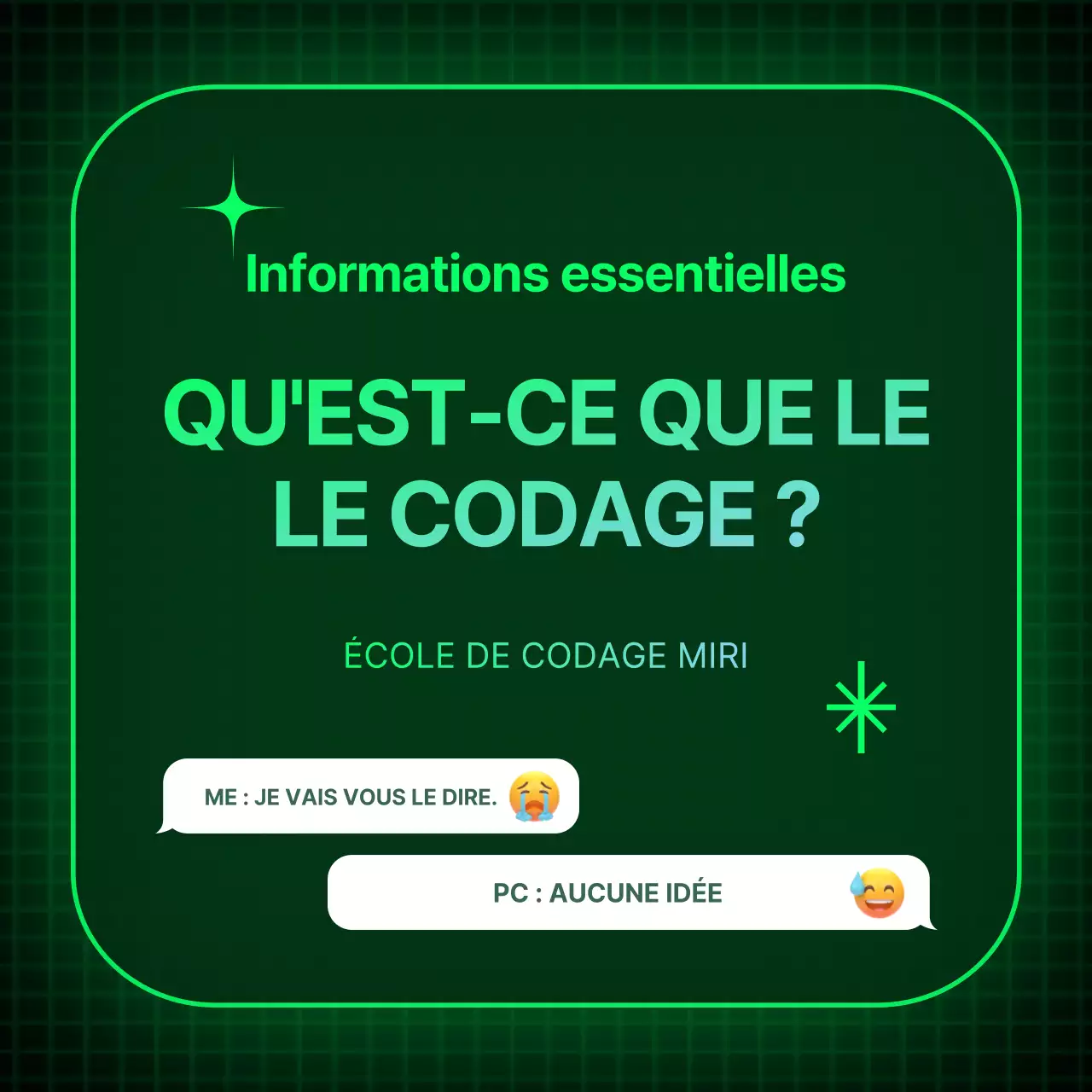 Carte de la Journée des programmeurs avec un concept de néon noir