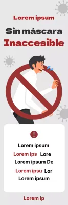 Guía de acceso Corona gris roja ilustrada