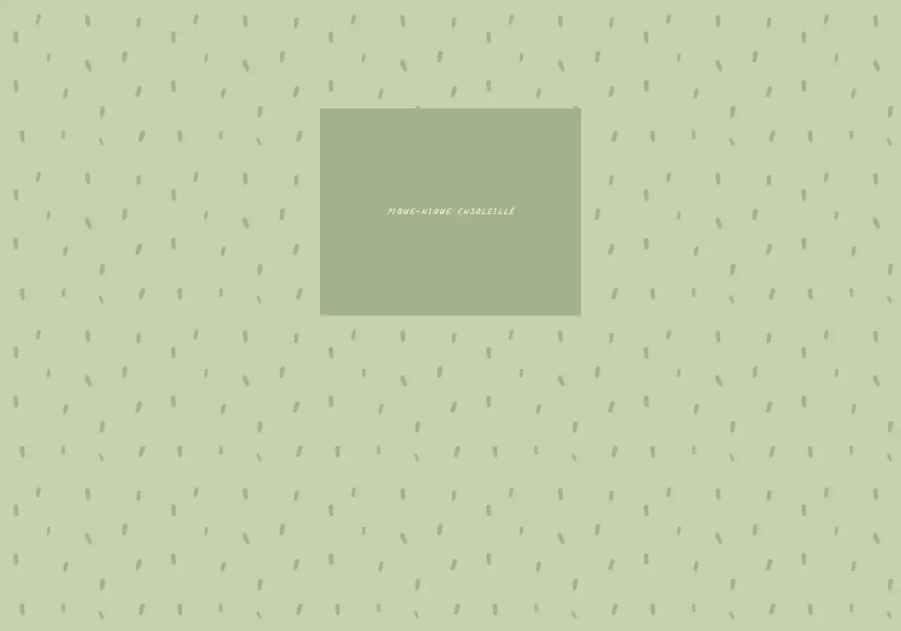 Un dessin simple avec des points verts et jaunes clairs.