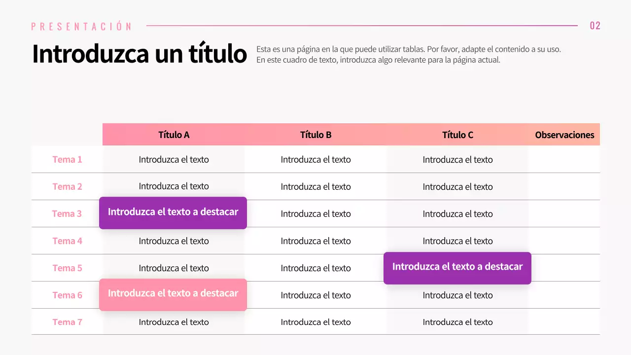 Presentación de distintos diseños con conceptos gráficos de degradado rosa