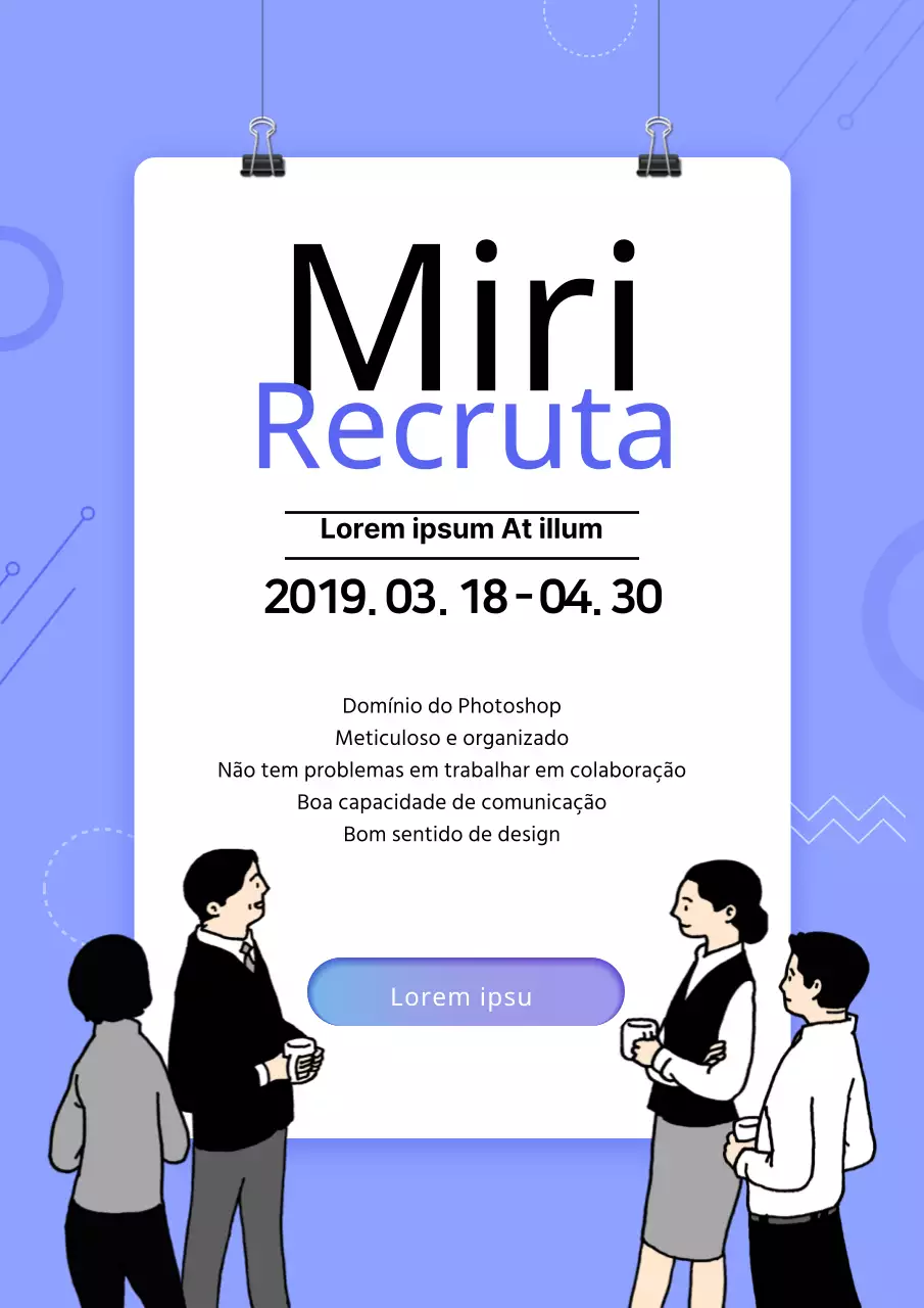 Cartazes de emprego