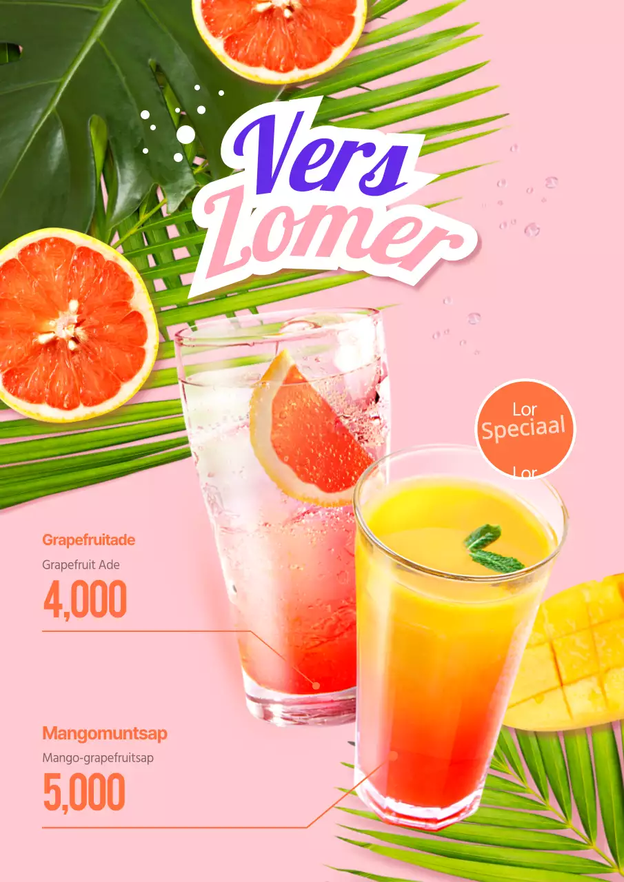 Seizoensgebonden zomerdrankjes