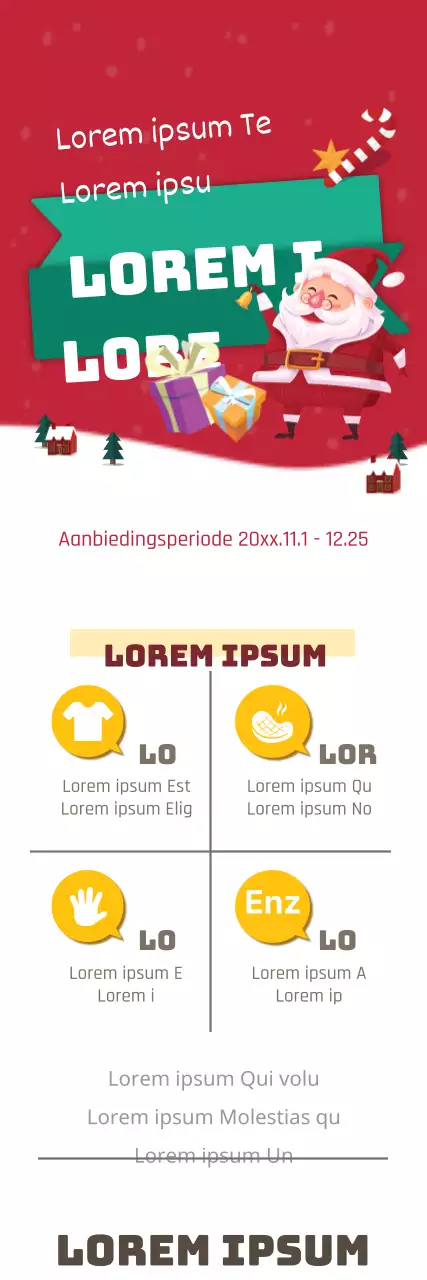 Kerstmannen delen groepen