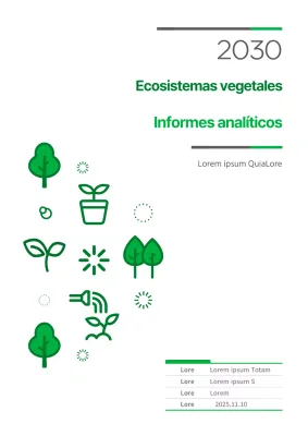 Informe sobre el concepto de icono de planta verde