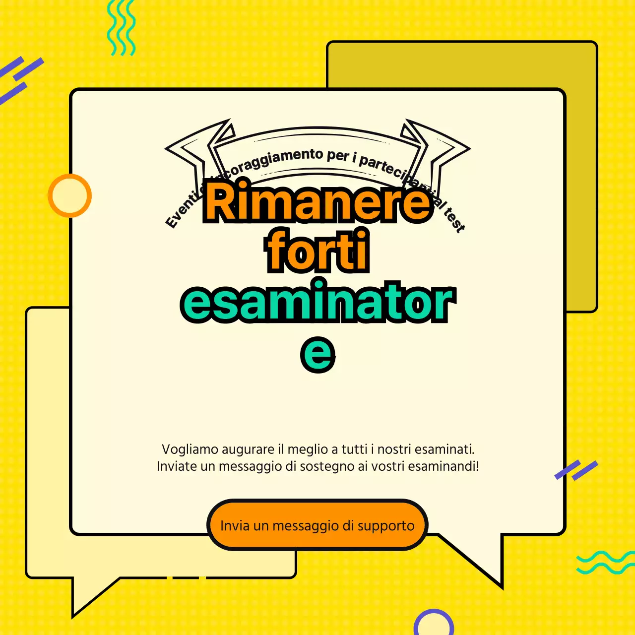 Eventi di supporto agli studenti