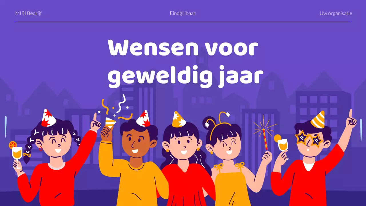 Nieuwjaar vieren Presentatie