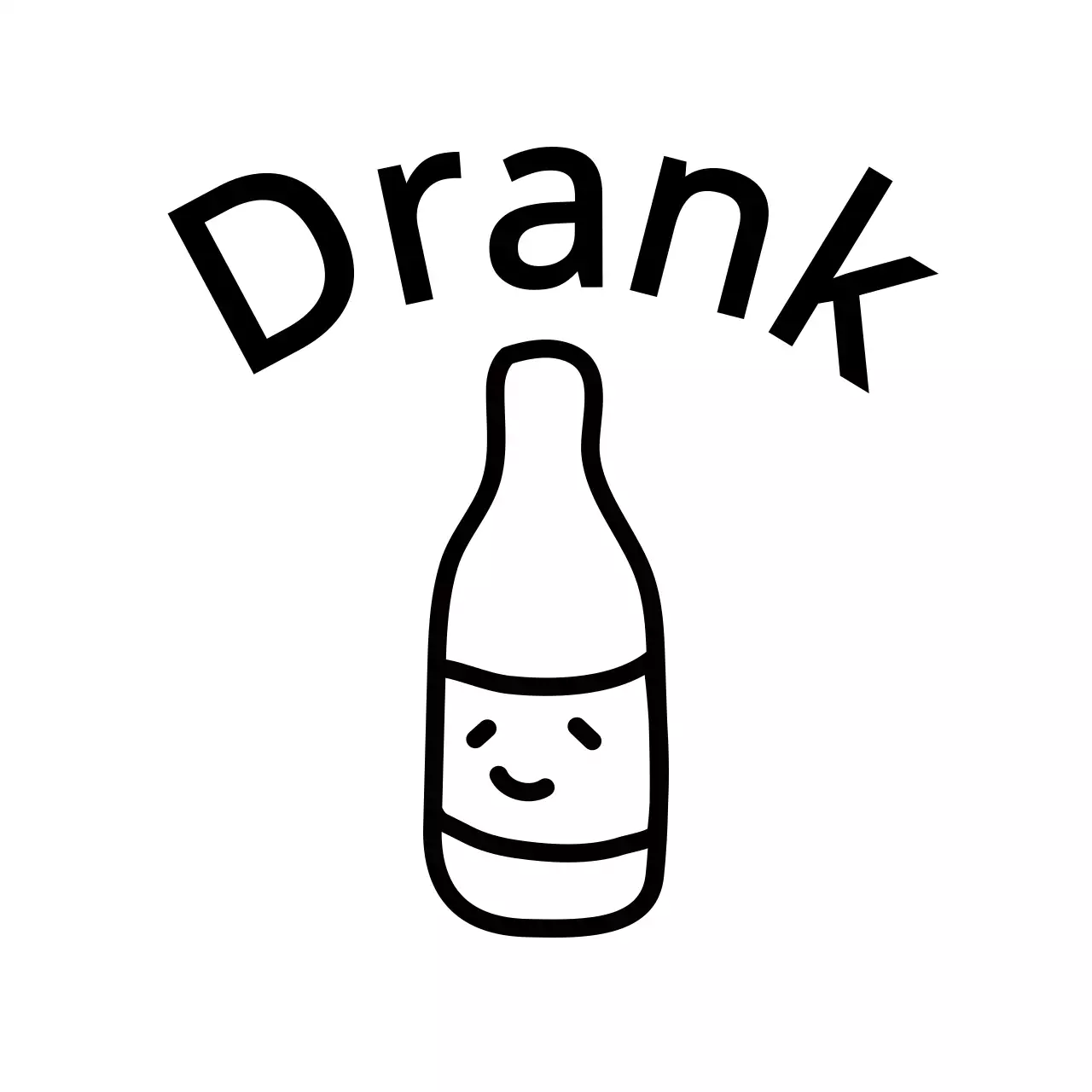 Eenvoudige zwarte lijnillustratie van verschillende objecten en dieren