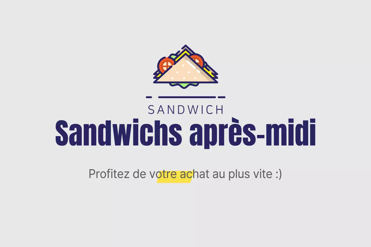 Sandwichs de l'après-midi