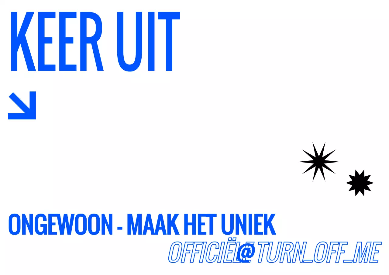 Voor het promoten van een hippe, blauw-zwarte redactiewinkel en het tonen van producten.