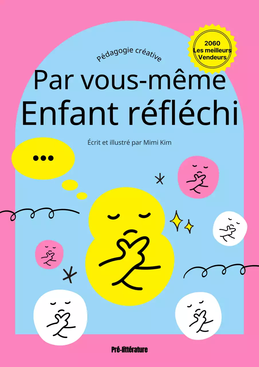Une simple couverture rose et bleu clair pour How to Train Your Child (Comment former son enfant)