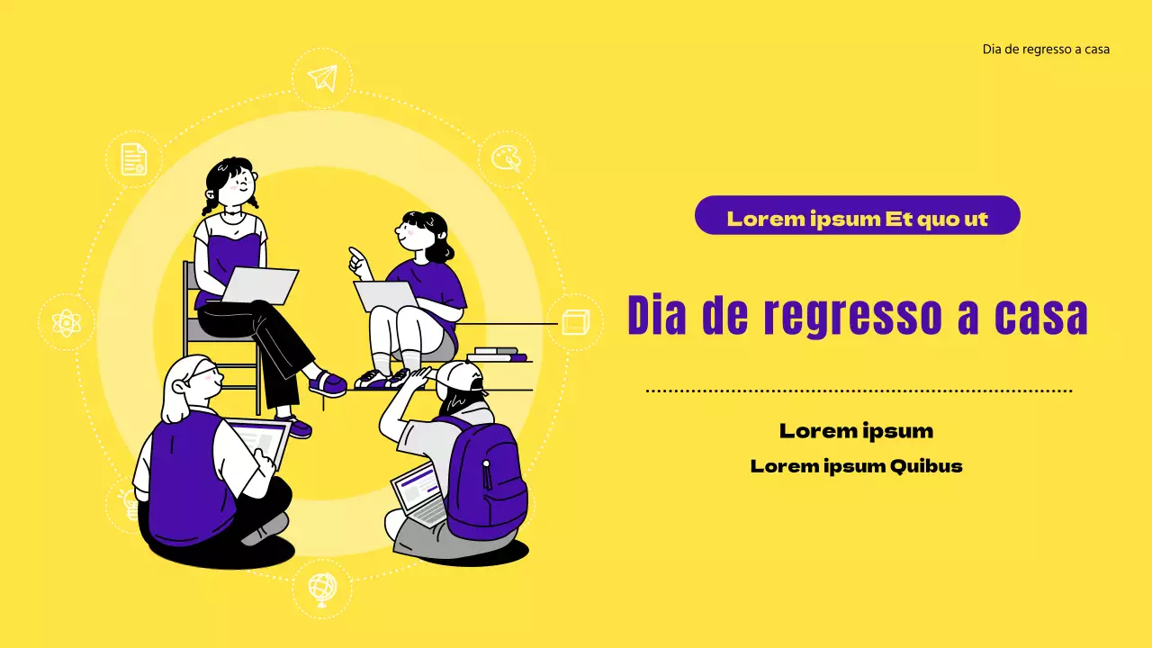 Especiais de percursos profissionais amarelos e roxos para diplomados do ensino secundário