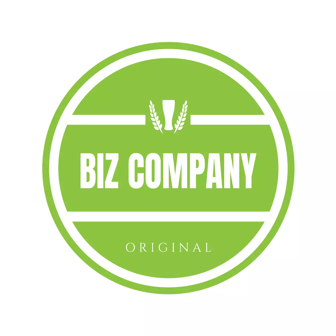 緑 シンプル ビジネス ロゴ