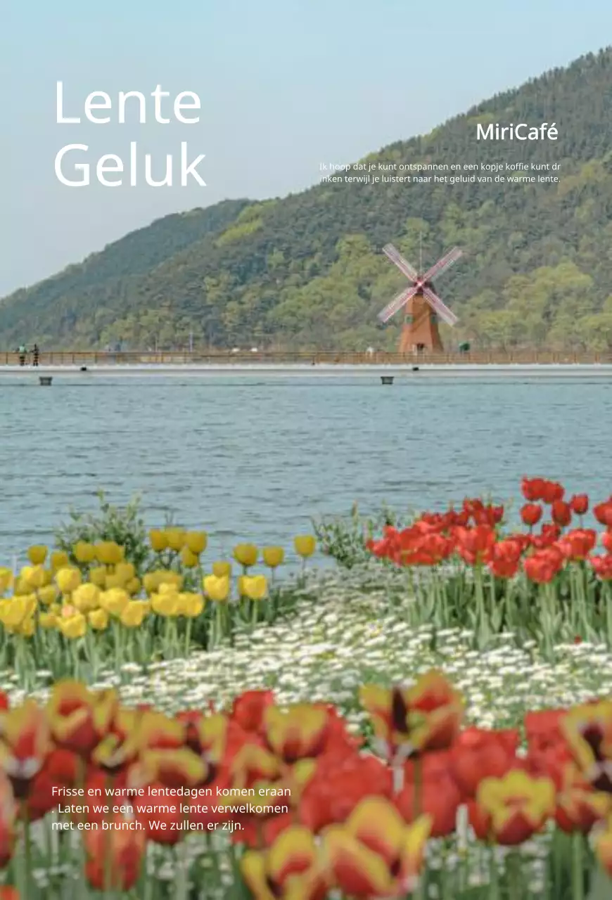 Emotioneel ontwerp met warme achtergrond en lenteconcept