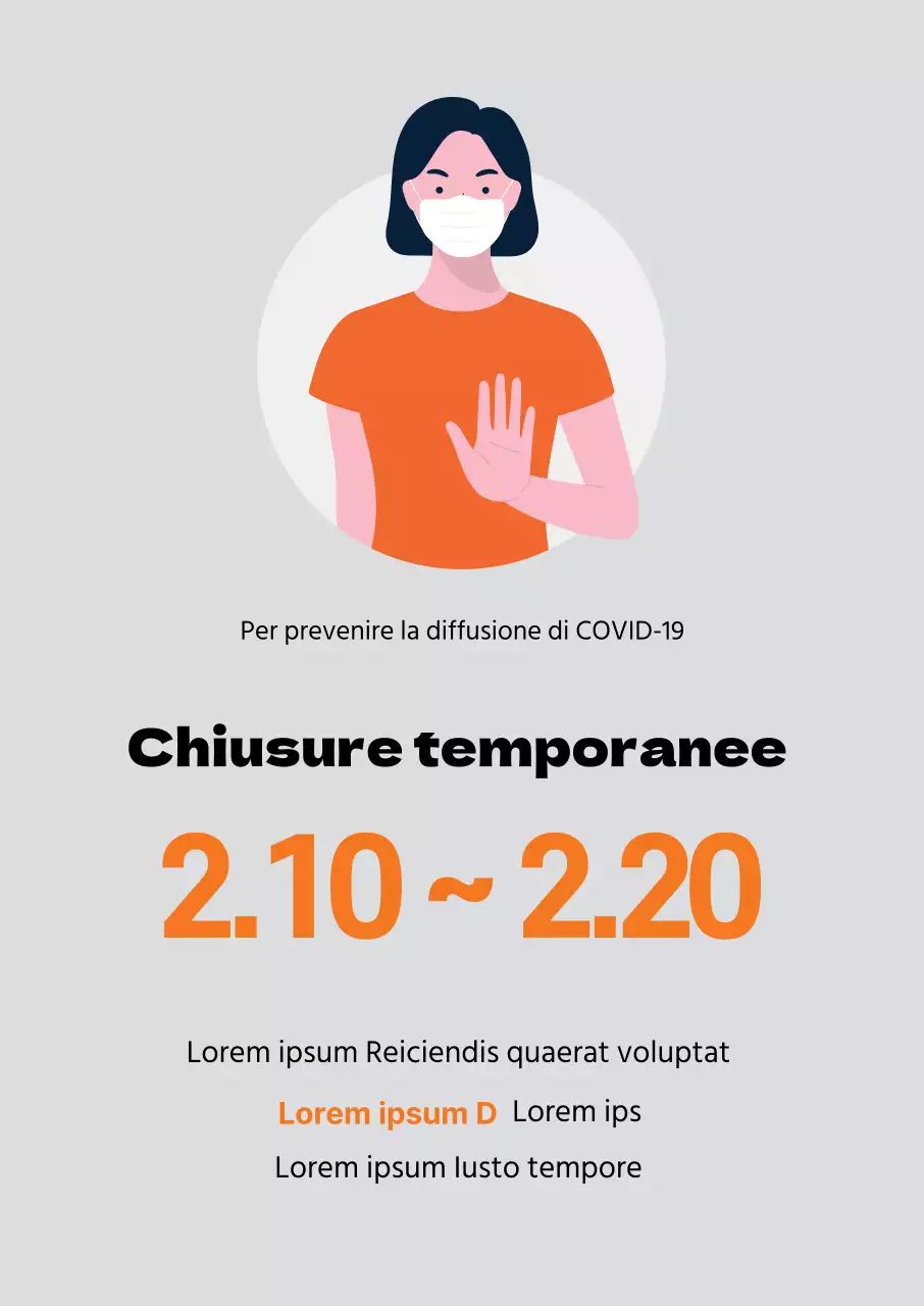 Illustrazione grigio-arancio Guida alla prevenzione delle corone