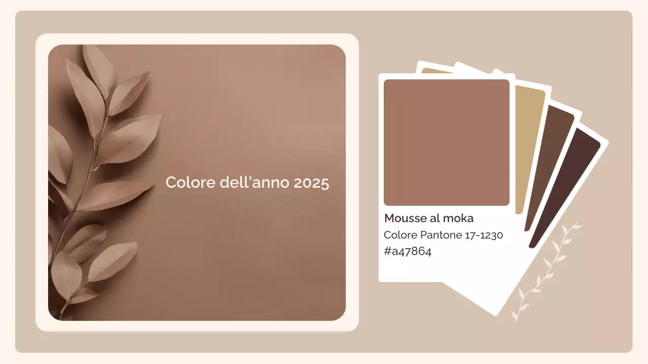 Rapporto sulle tendenze del colore mousse moka