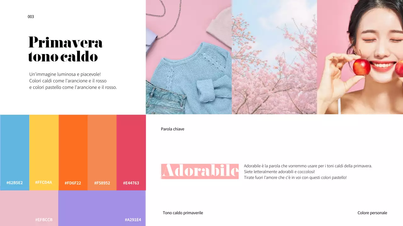 Un arcobaleno di colori personali per le presentazioni