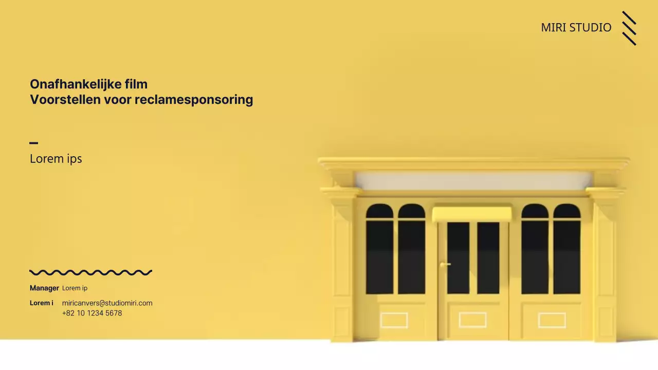 Een kleurrijk voorstel voor filmreclame-sponsoring