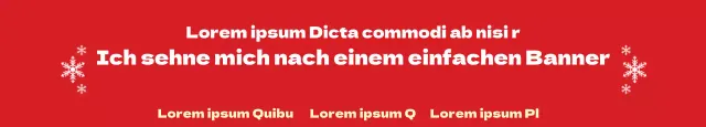 Rotes ordentliches Weihnachtsbanner