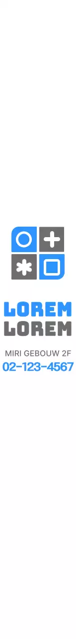 Eenvoudige, strakke vormen en symbolen logo combinatie stijl in blauw en donkergrijs Ziekenhuis promotie en promotie