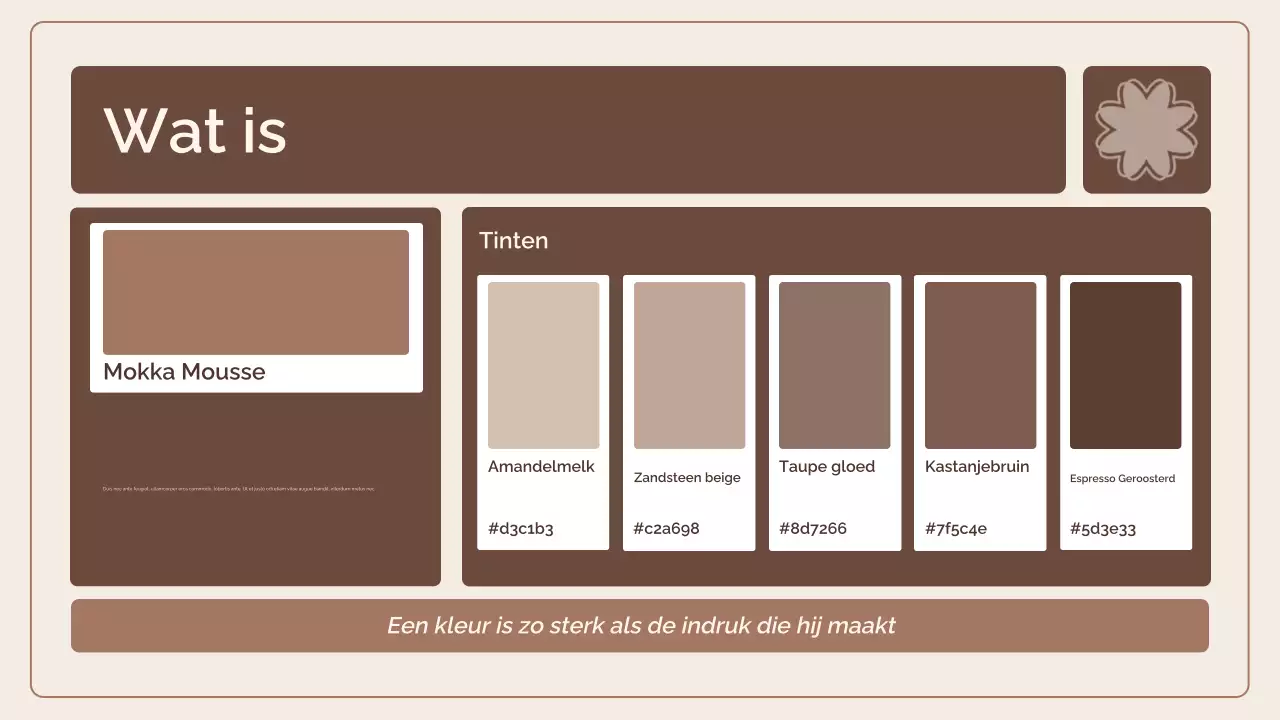 Mokka Mousse Kleur Trendrapport