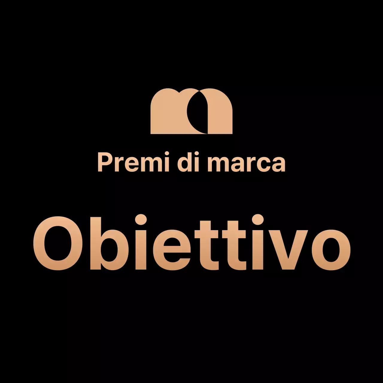 Promuovete i vostri premi con un logo e un testo in oro e nero