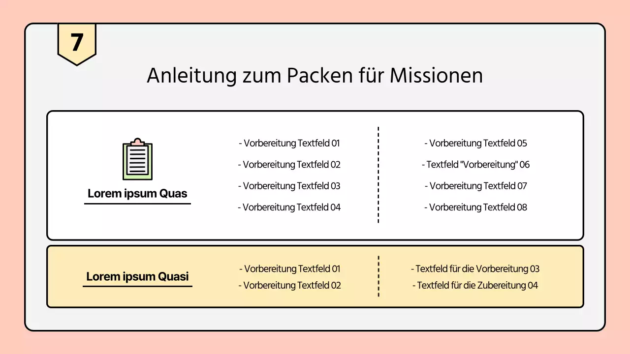 Eine saubere, pastellfarbene Sommermissionsbroschüre der Kirche