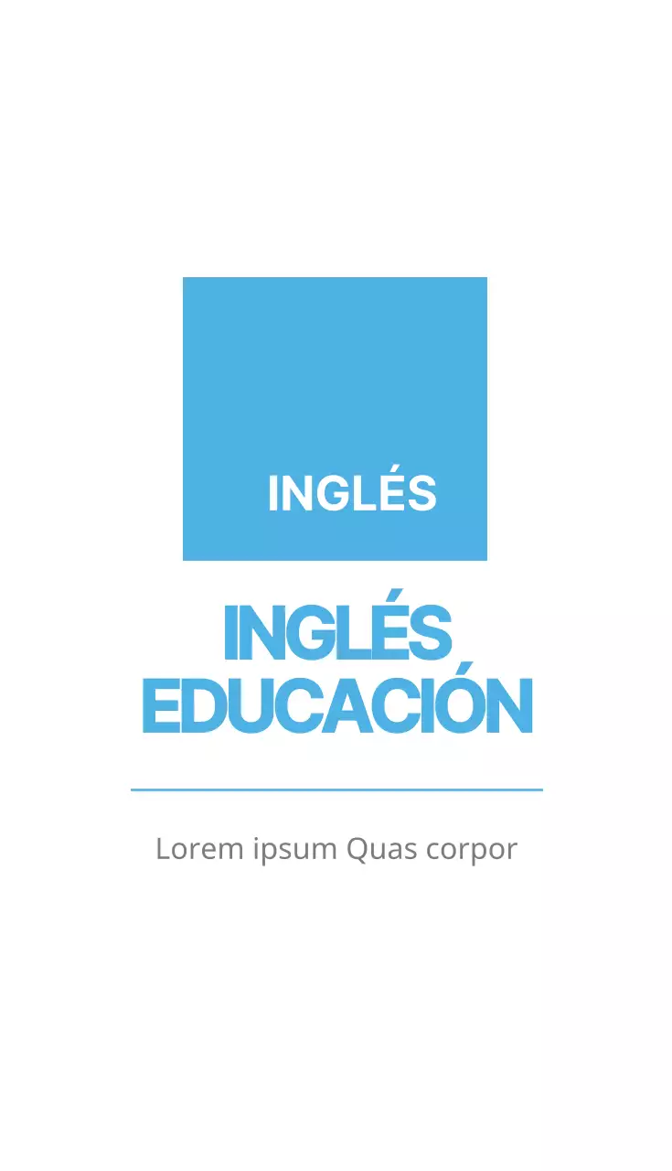 EDUCACIÓN INGLESA