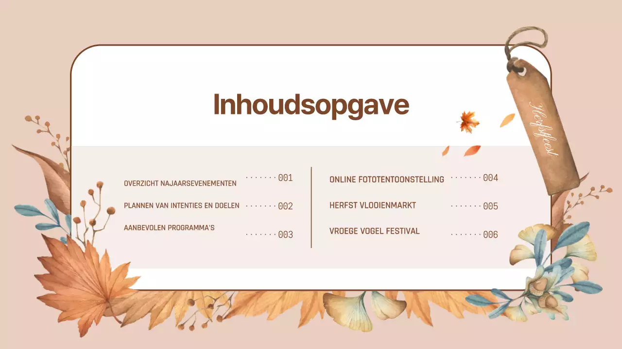 Jouw gids voor oranje, natuurlijke herfstevenementen