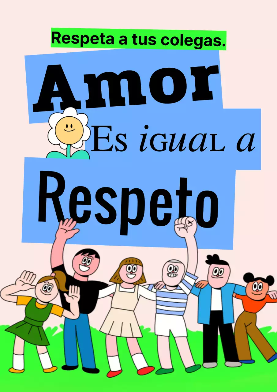 Promover una campaña kitsch en rosa y azul claro