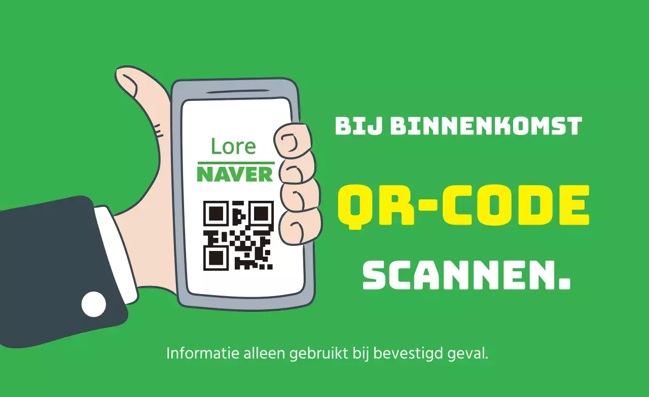 Groene illustratie nette coronavirus sign-in labels