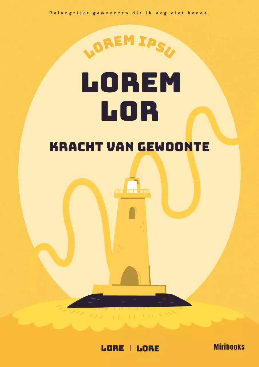 Een zelfhulpboek gemarkeerd door een gele, rustgevende vuurtoren