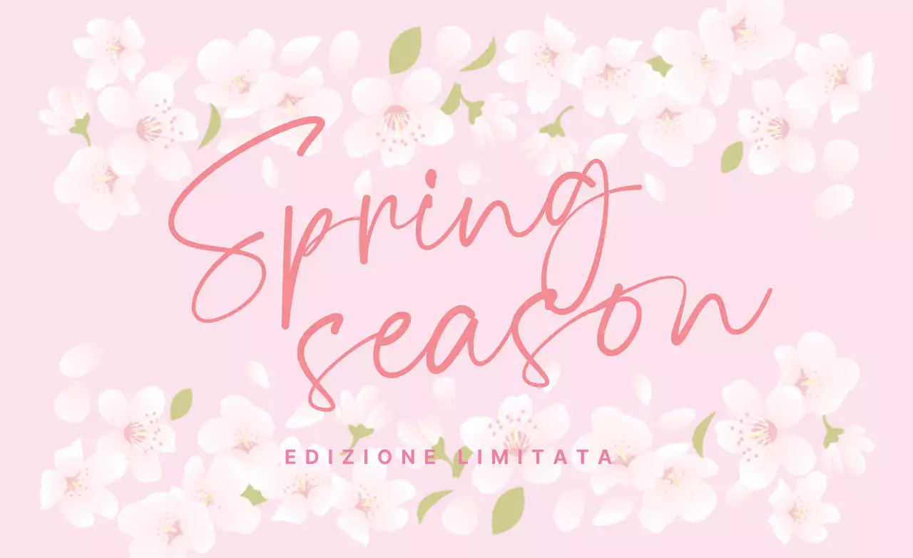 Illustrazione rosa carineria primavera edizione ritirata etichetta