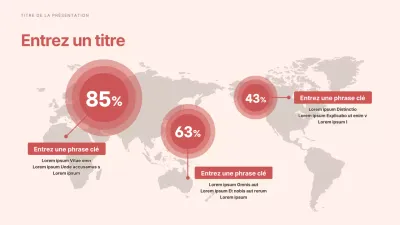Une carte du monde dans des tons rouges apaisants