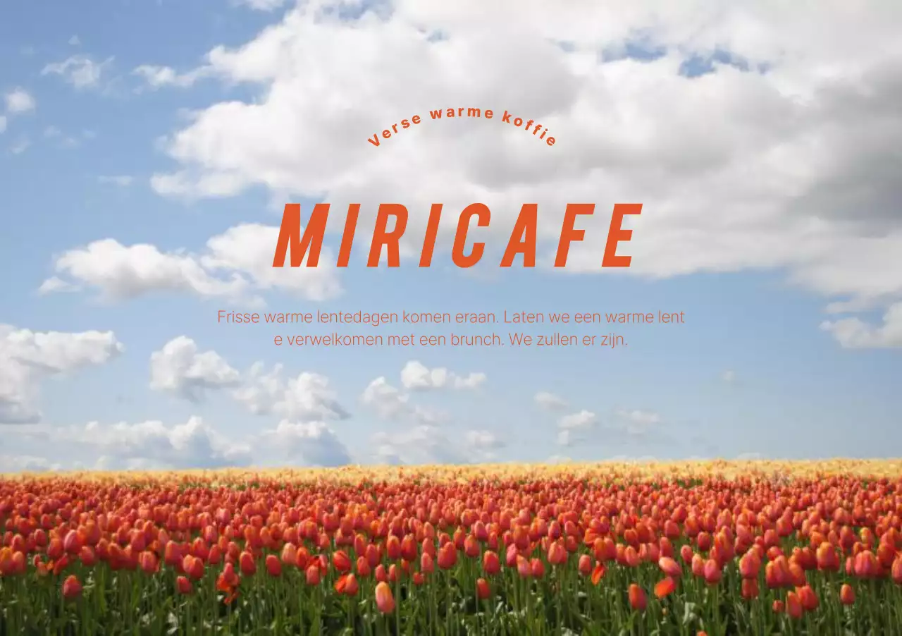 Warm en emotioneel ontwerp met een lentebloemenconcept