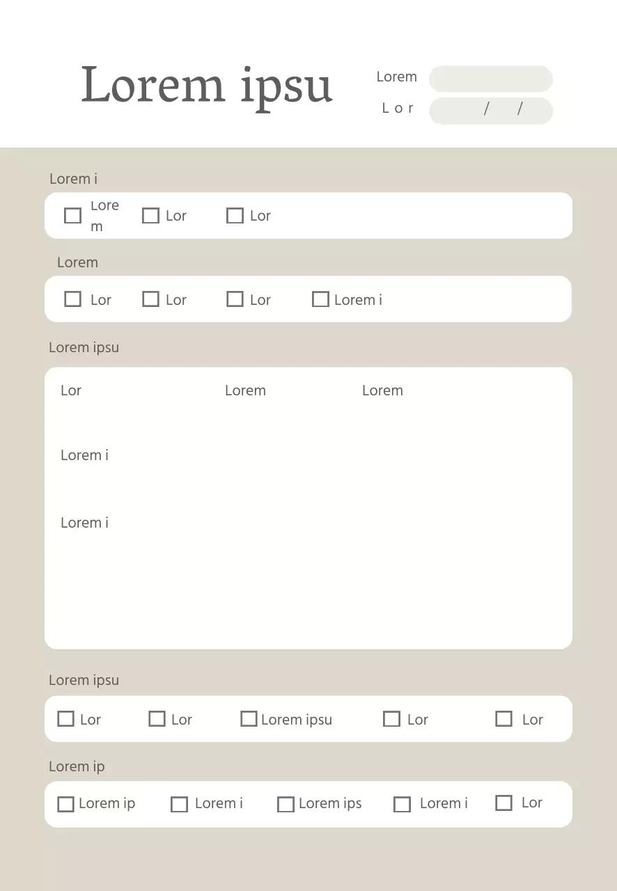 Beige Formen Einfaches Konsultationspapier