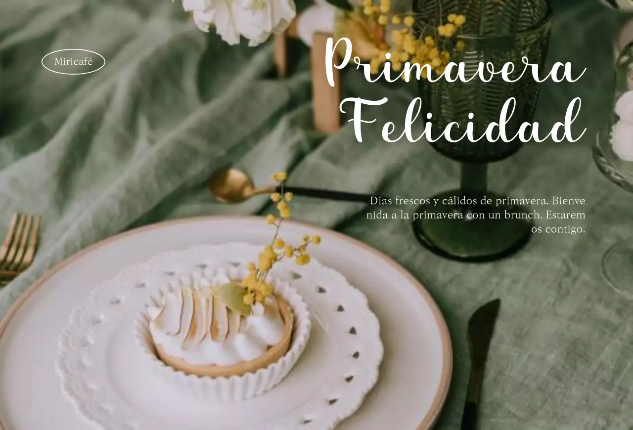 Postres con un cálido tema primaveral