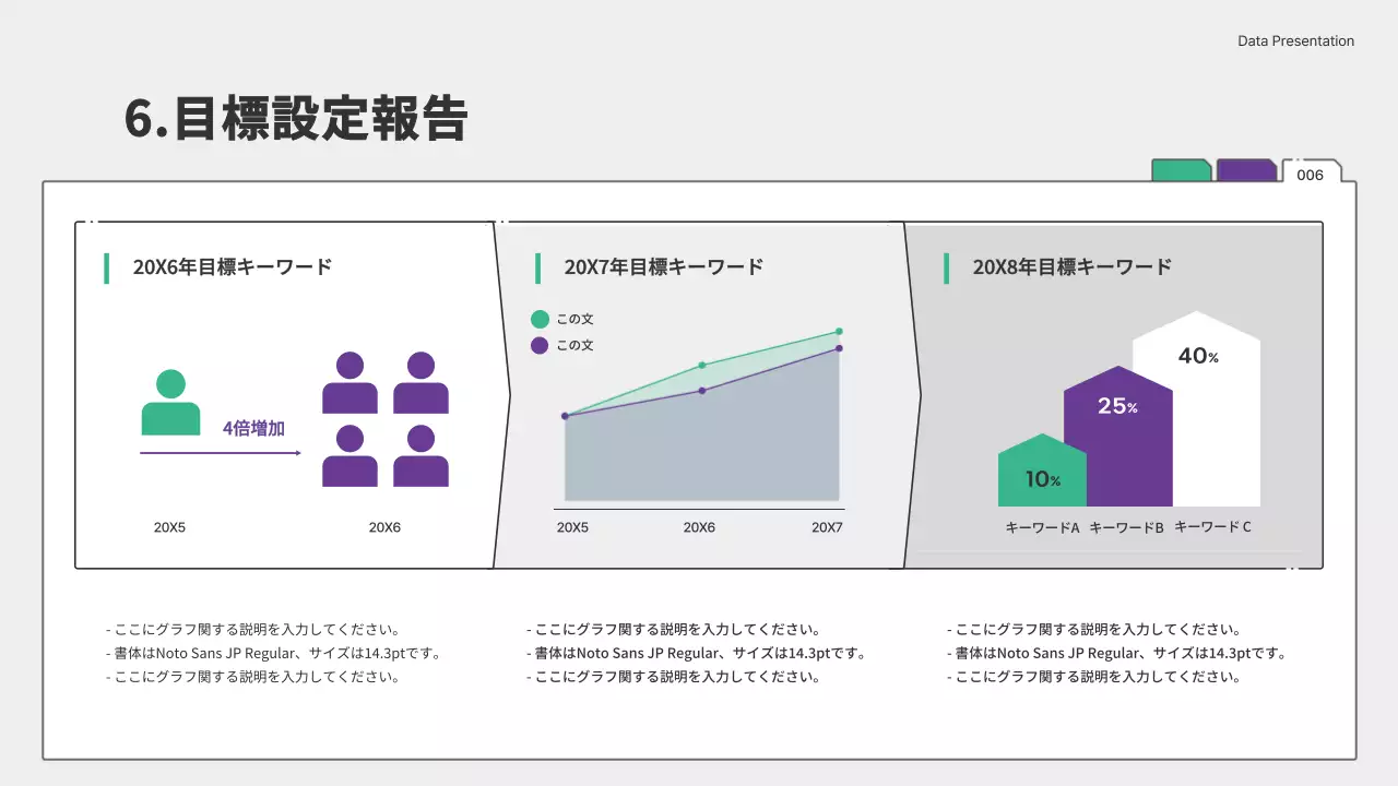 緑 モダン 企画書 プレゼンテーション