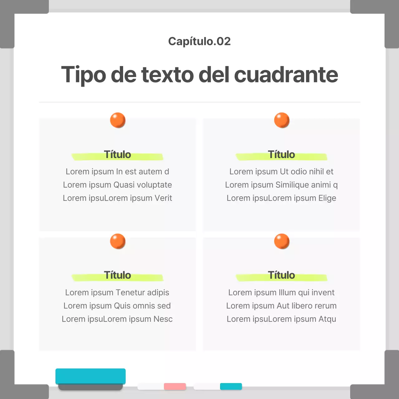 Negocios en un marco de pizarra blanco y sencillo