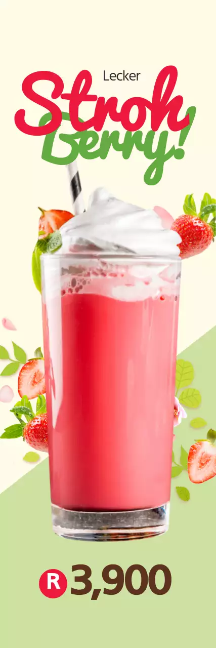 Erdbeer-Getränk