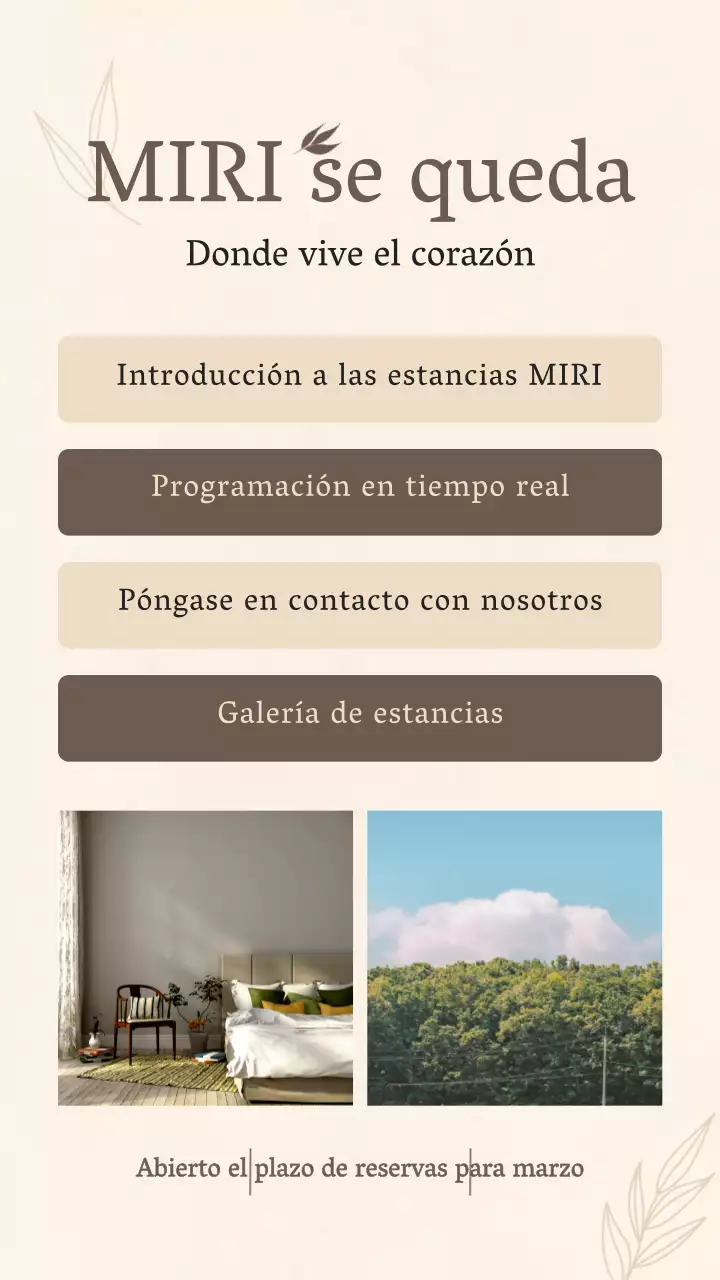 Una emotiva nota de enlace de color beige