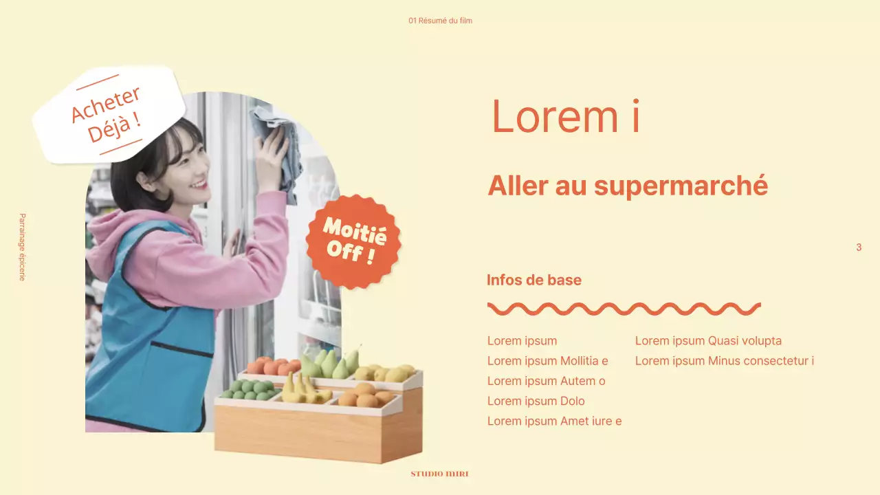 Une proposition de parrainage publicitaire pour un film haut en couleurs