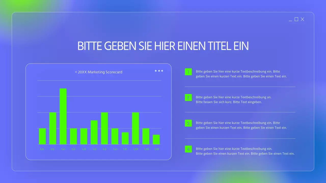 Einfache Mappen in Blau und fluoreszierenden Farben