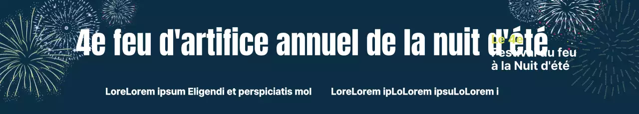 Feux d'artifice de la nuit d'été