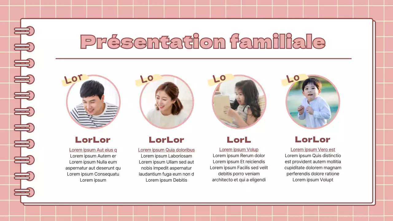 Présentation minimaliste des devoirs de vacances de l'école primaire en rose et jaune