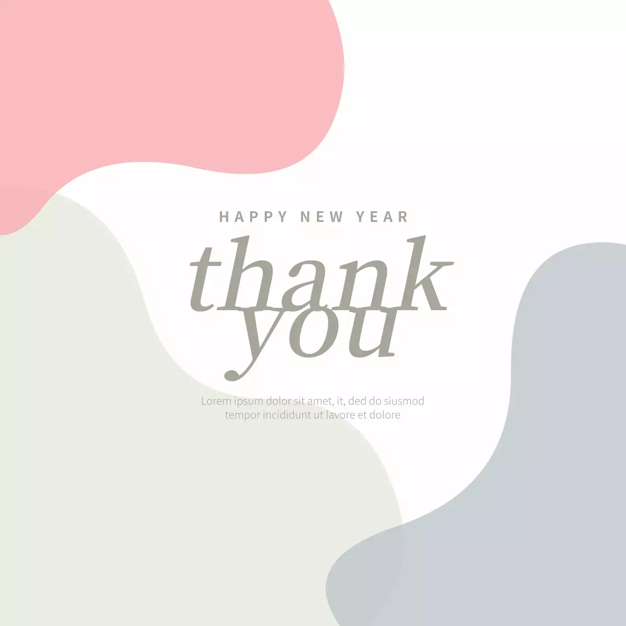 ベージュ シンプル 挨拶 カード Instagram投稿